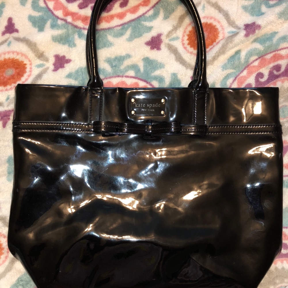 Large black authentic Kate spade bag purse